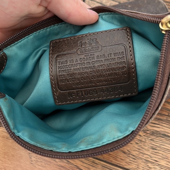 leath brown coach bag - Picture 6 of 7